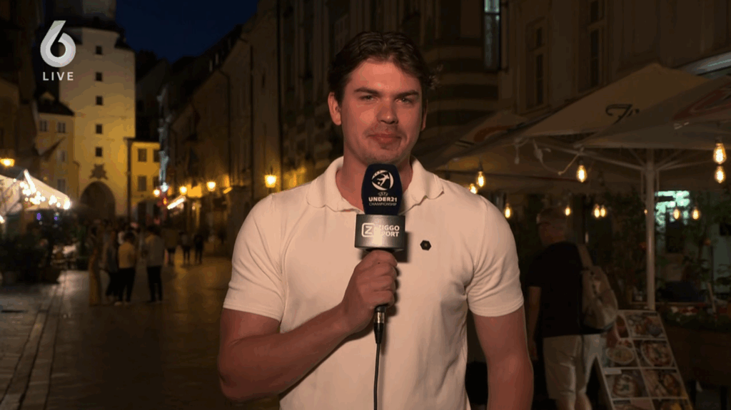 Sam van Royen vanuit Bratislava in De Oranjezomer (op SBS 6)