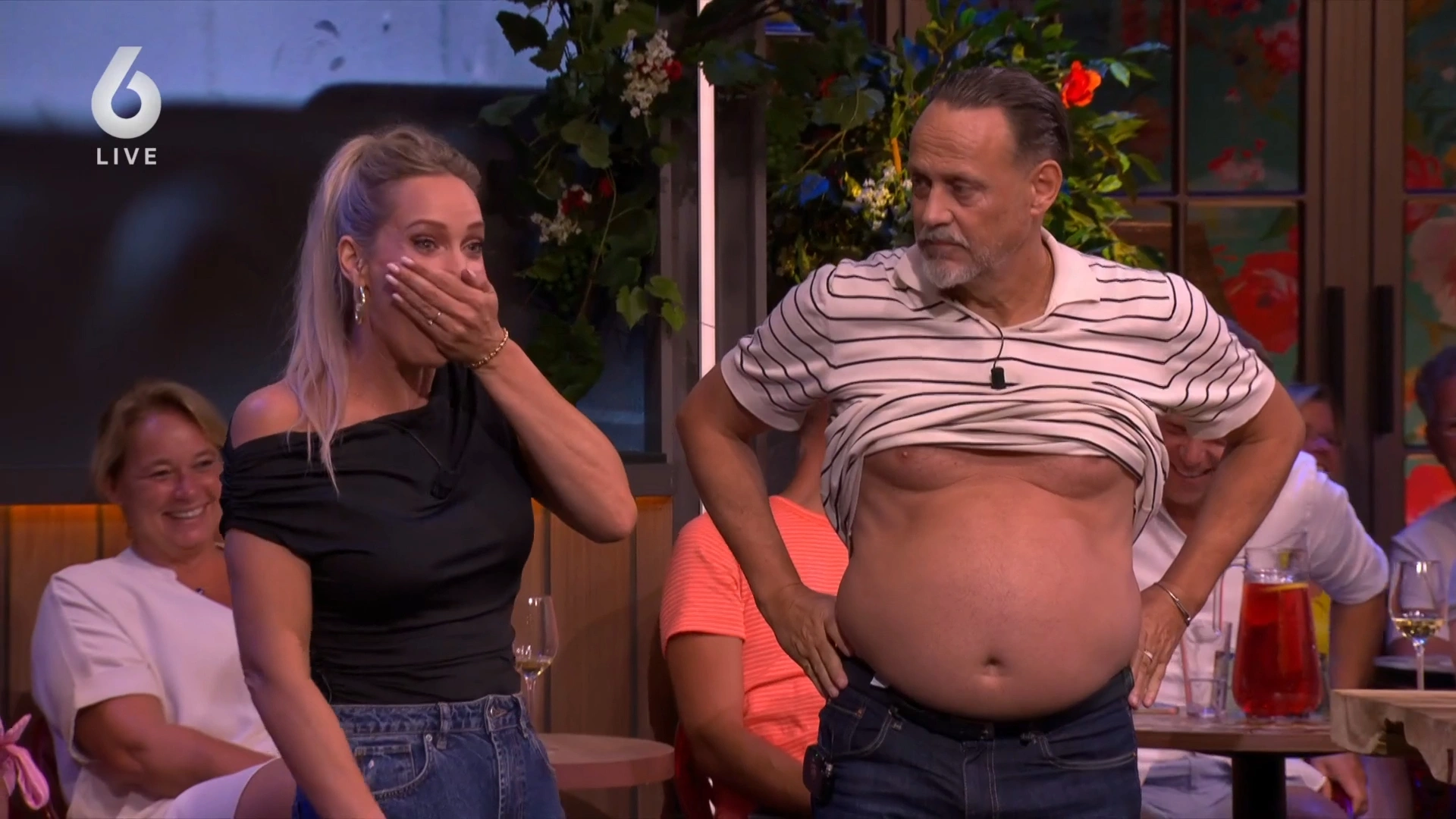 Hélène Hendriks en Hugo Borst in De Oranjezomer (SBS 6)