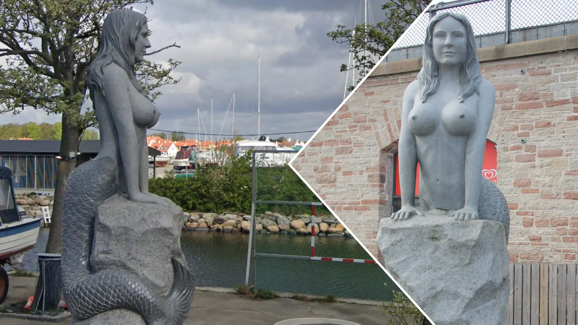 Zeemeermin-beeld bij Kopenhagen
