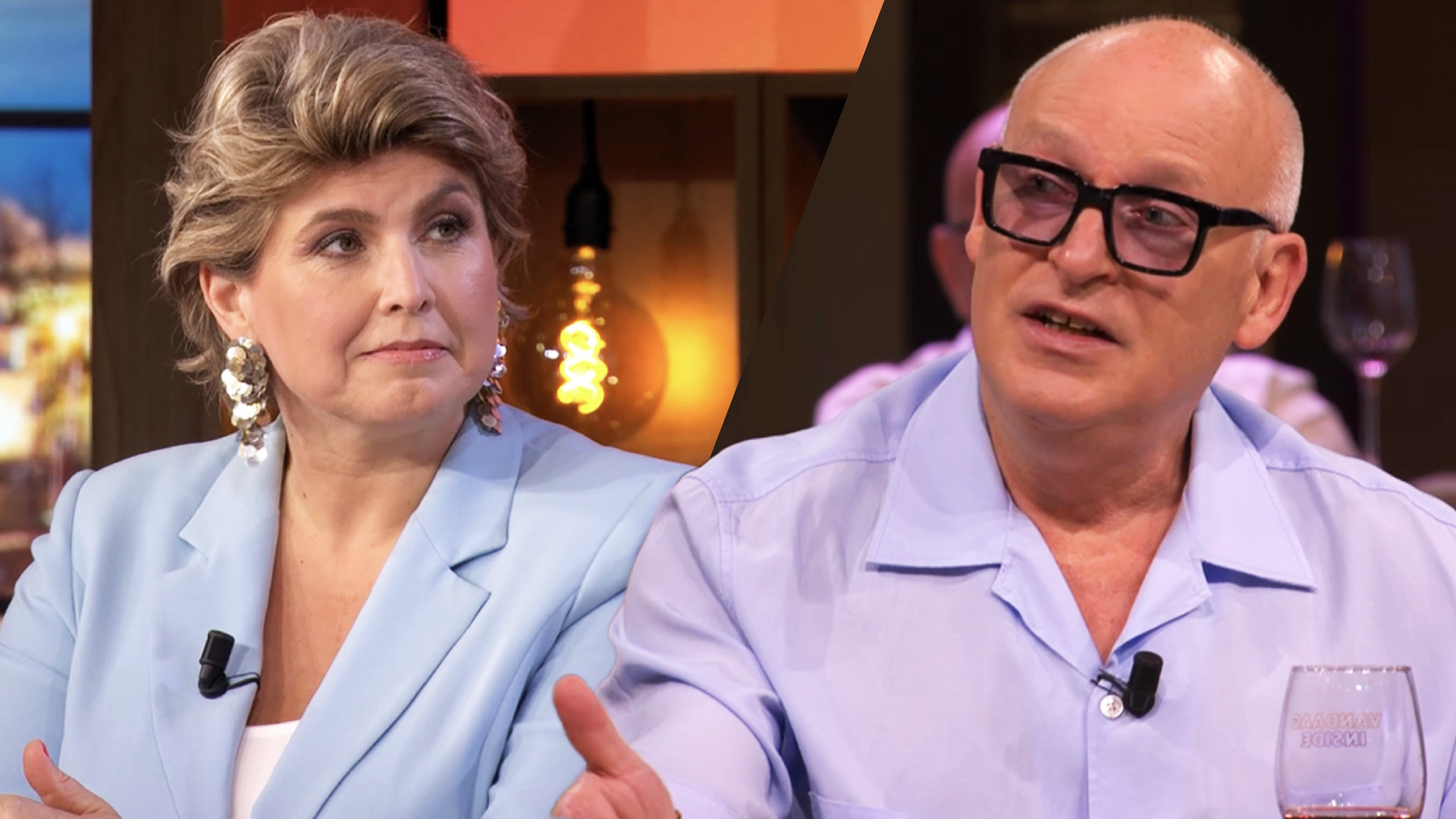 Angela de Jong/René van der Gijp (© RTL/SBS6) Angela de Jong/René van der Gijp (© RTL/SBS6)