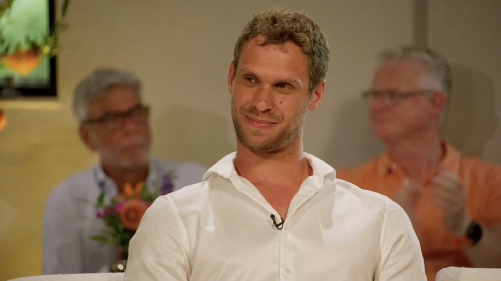 Dick tijdens de reünie van B&B Vol Liefde Dick tijdens de reünie van B&B Vol Liefde