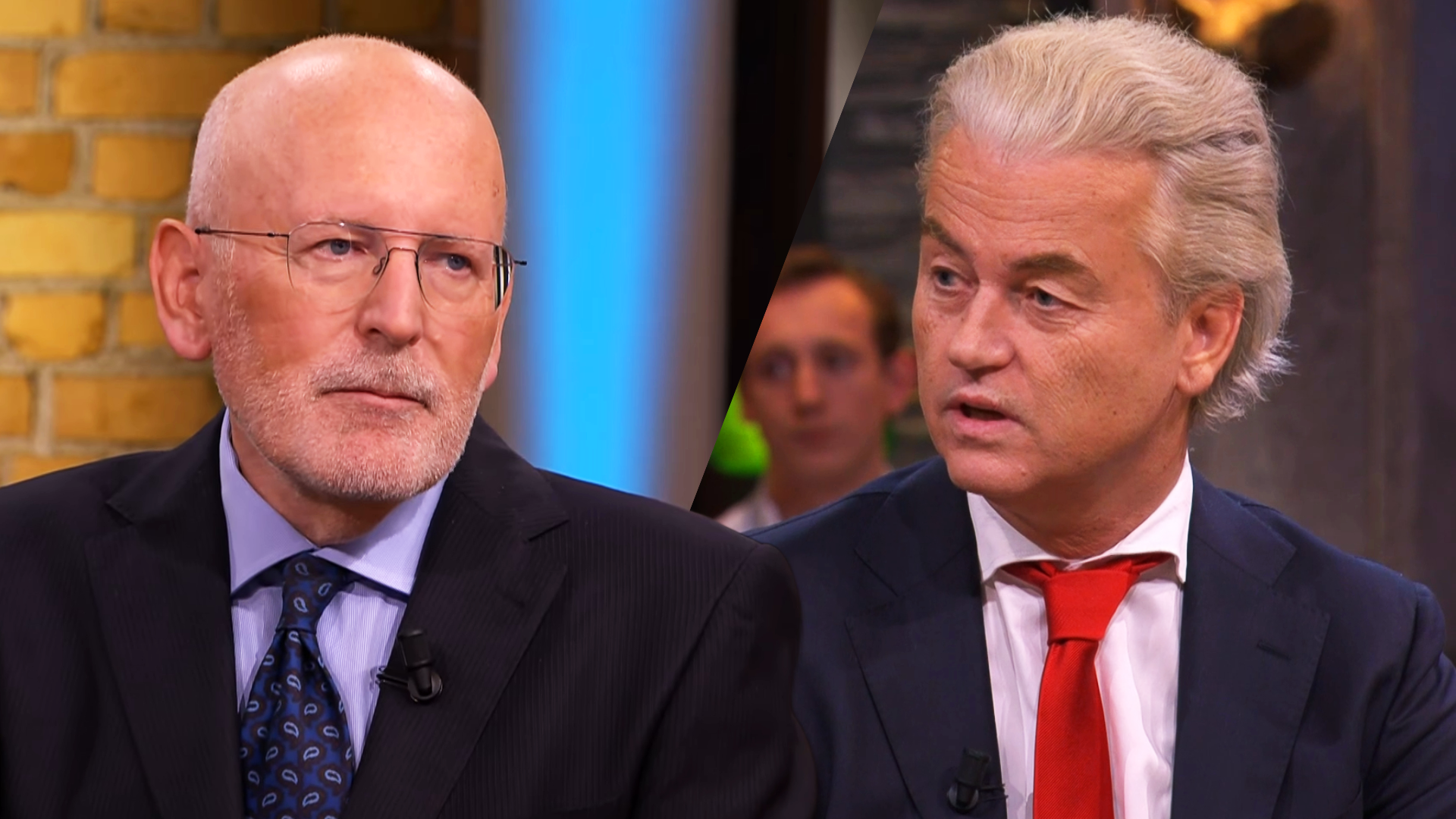 Frans Timmermans/Geert Wilders (© NPO1/SBS6)