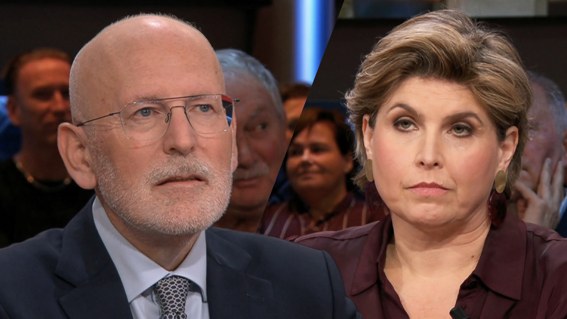 Frans Timmermans en Angela de Jong Frans Timmermans en Angela de Jong