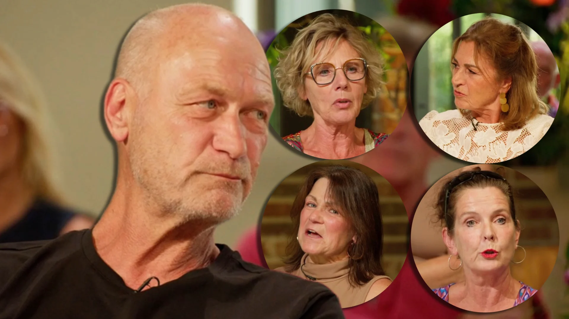 Rob en zijn vrouwen in B&B Vol Liefde Rob en zijn vrouwen (© B&B Vol Liefde)