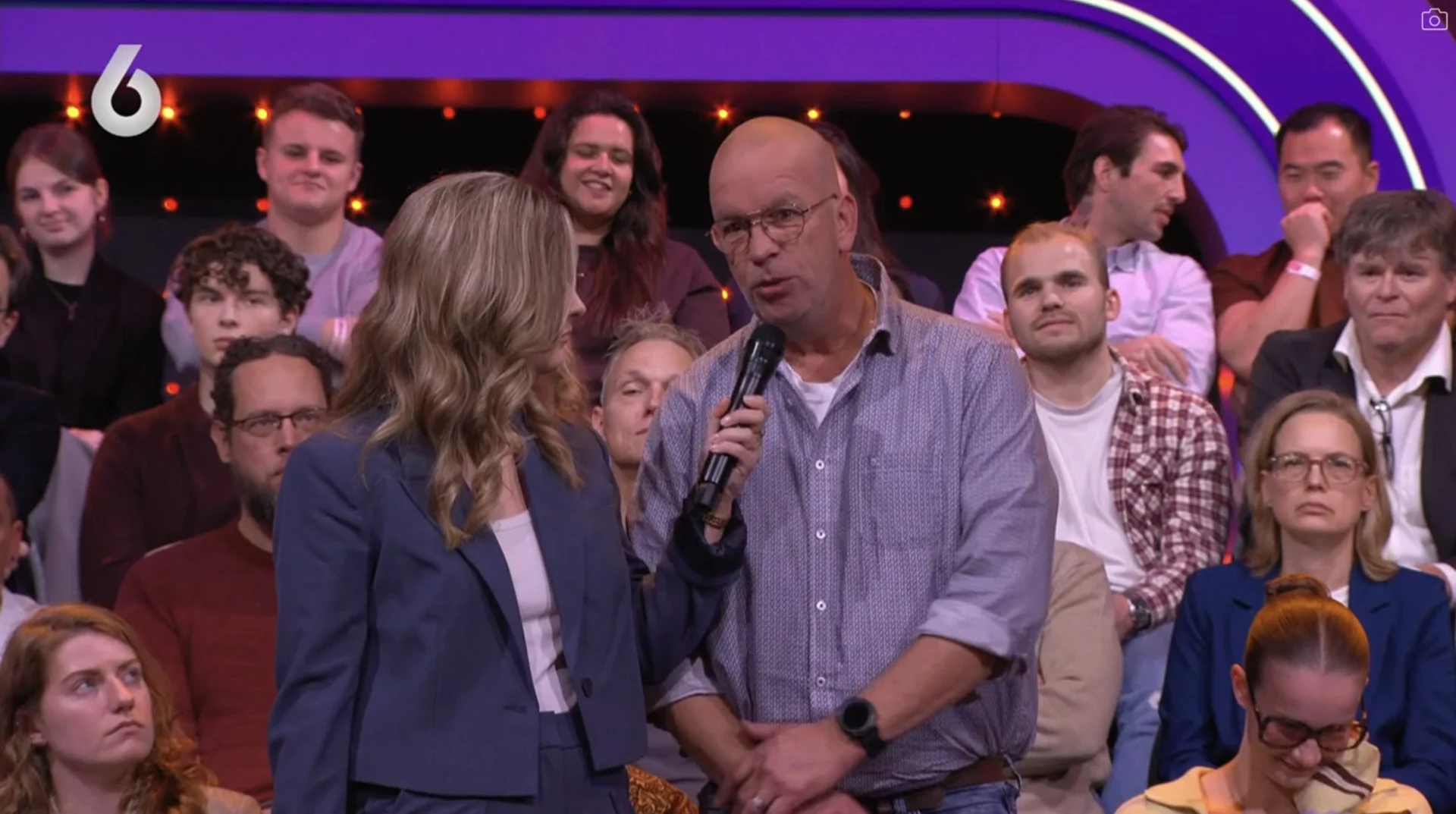 De vragensteller bij het SBS6-debat