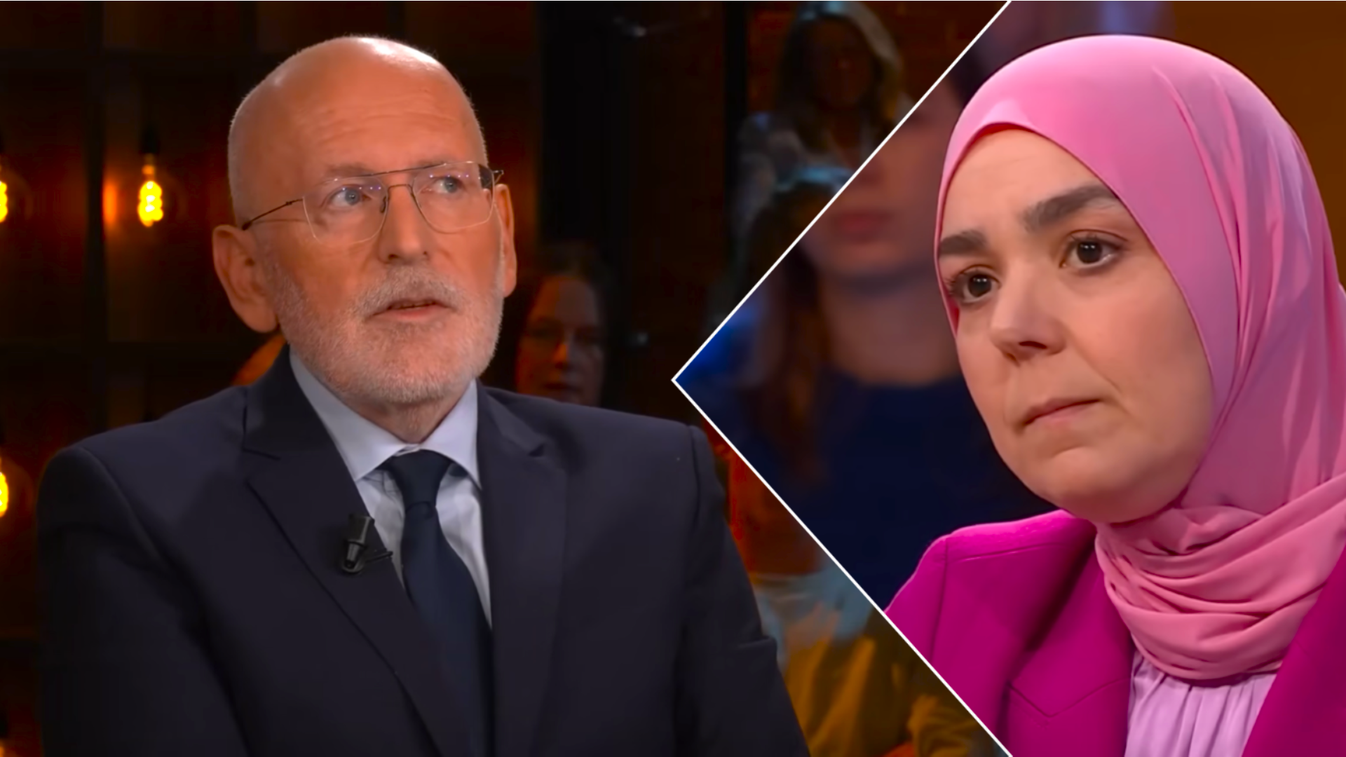 Frans Timmermans en Esmah Lahlah