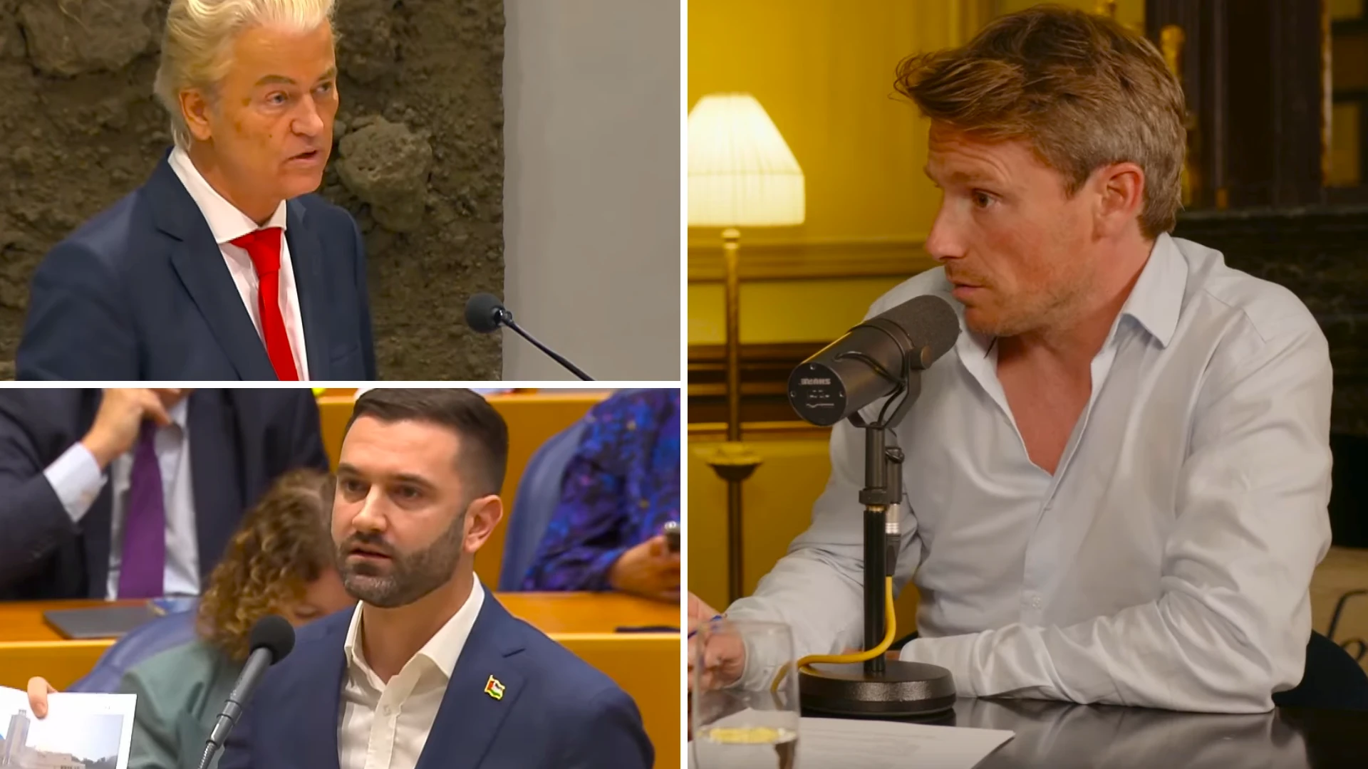 Geert Wilders Stephan van Baarle Sander Schimmelpenninck