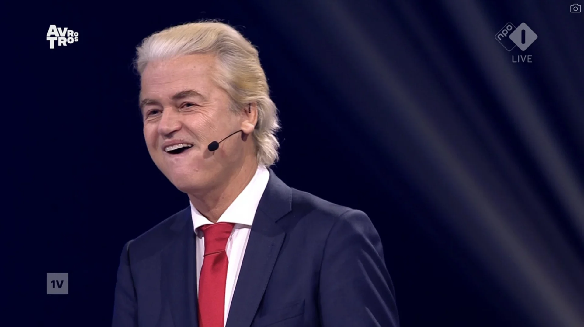Geert Wilders bij het EenVandaag-debat Geert Wilders bij het EenVandaag-debat