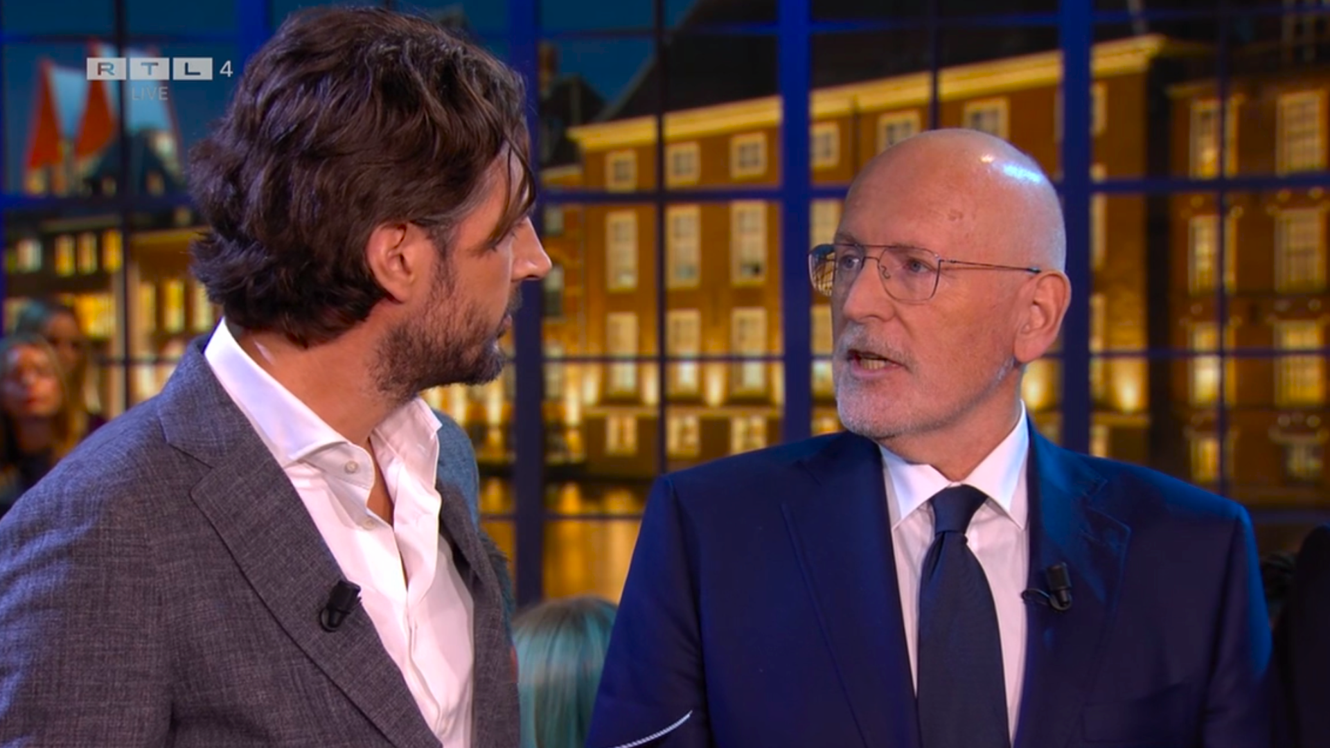 Renze Klamer en Frans Timmermans
