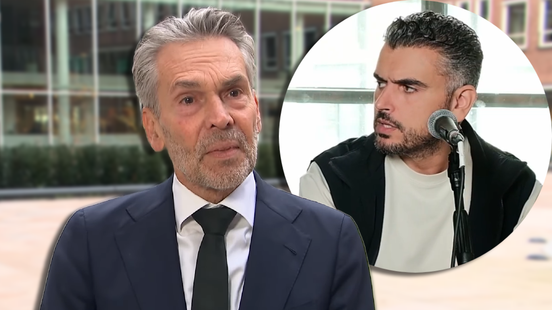 Dick Schoof en Sofyan Mbarki Dick Schoof en Sofyan Mbarki