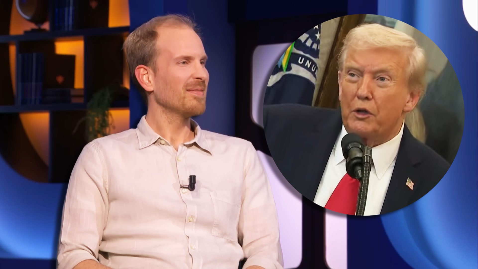 Rutger Bregman en Donald Trump Rutger Bregman en Donald Trump