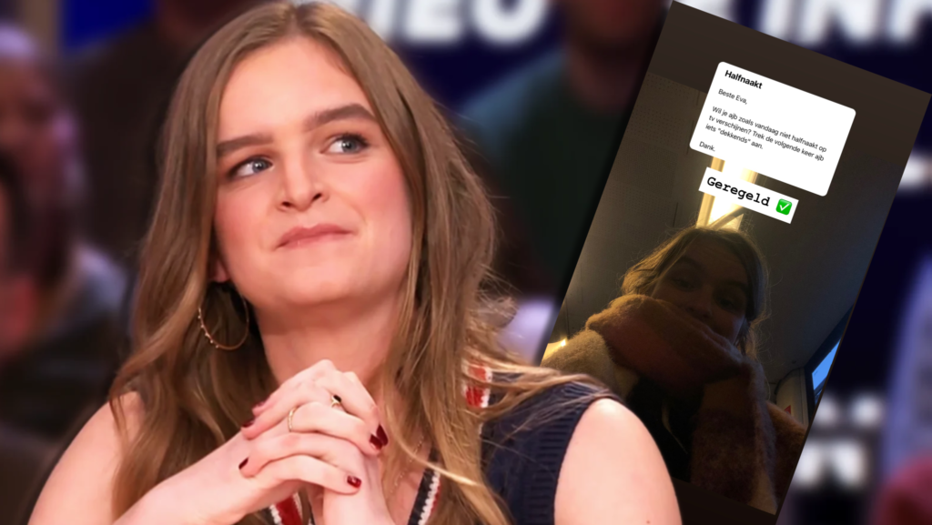 Eva Brandemann reageert op een bericht over haar 'halfnaakte' outfit