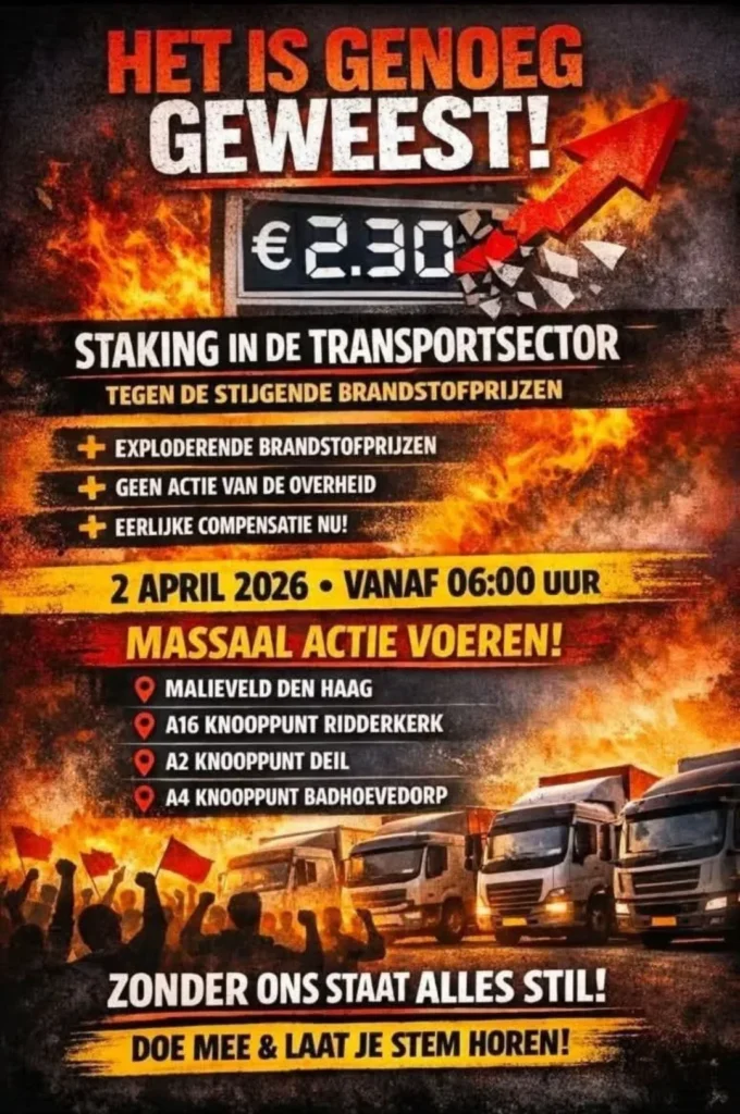 Poster van actie 'Het is genoeg geweest'
