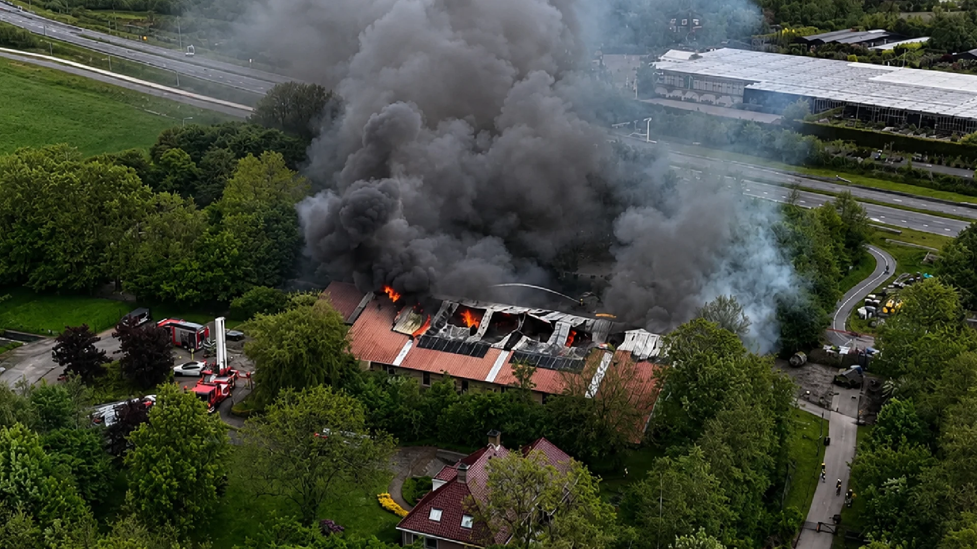 Grote brand bij SanjesZoo Grote brand bij SanjesZoo