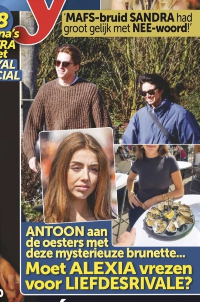 Antoon en een mysterieuze brunette prijken deze week op de cover (© Story)