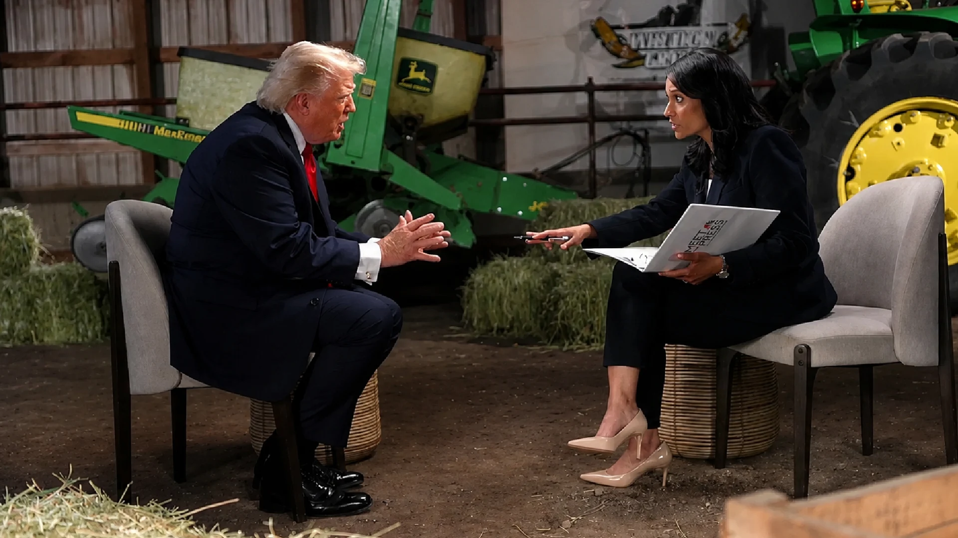 Donald Trump wordt woedend tijdens interview met NBC News Donald Trump wordt woedend tijdens interview met NBC News
