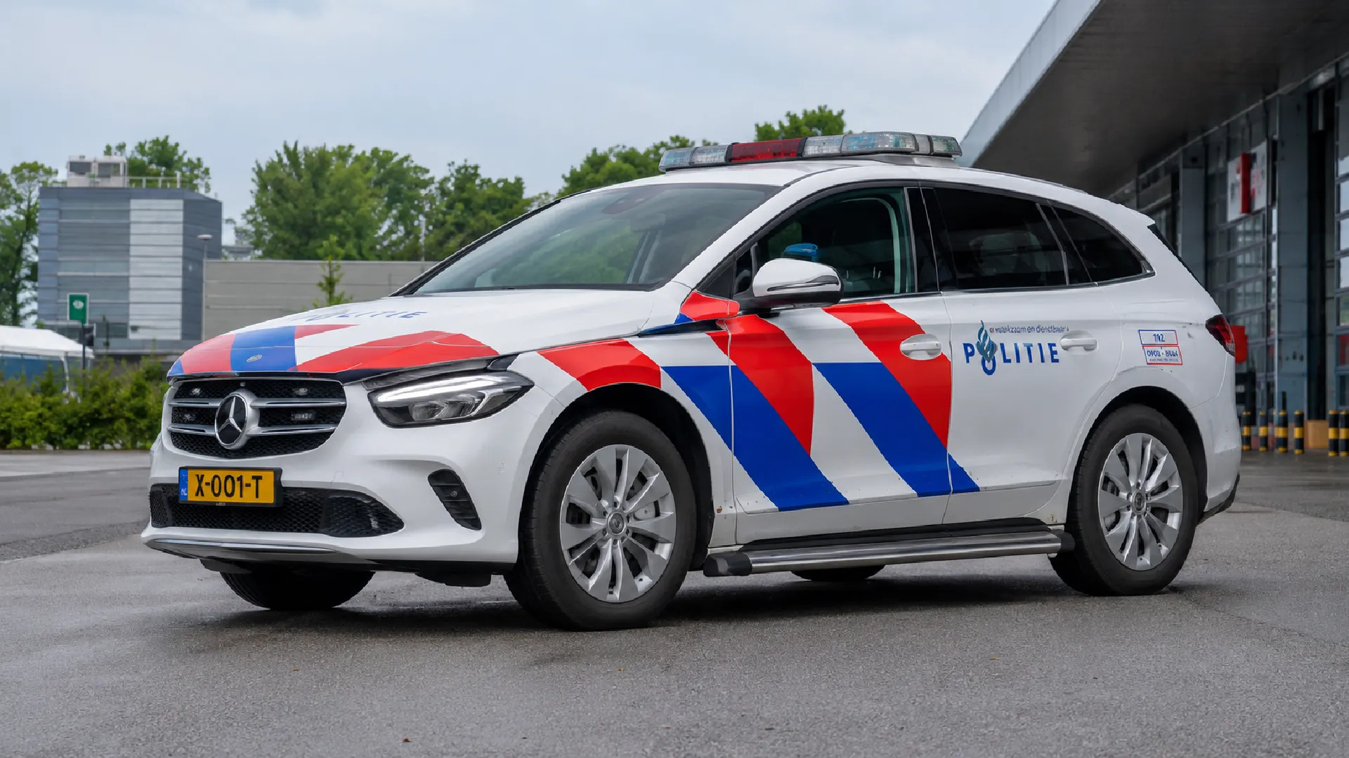 Politie Een politieauto in Nederland