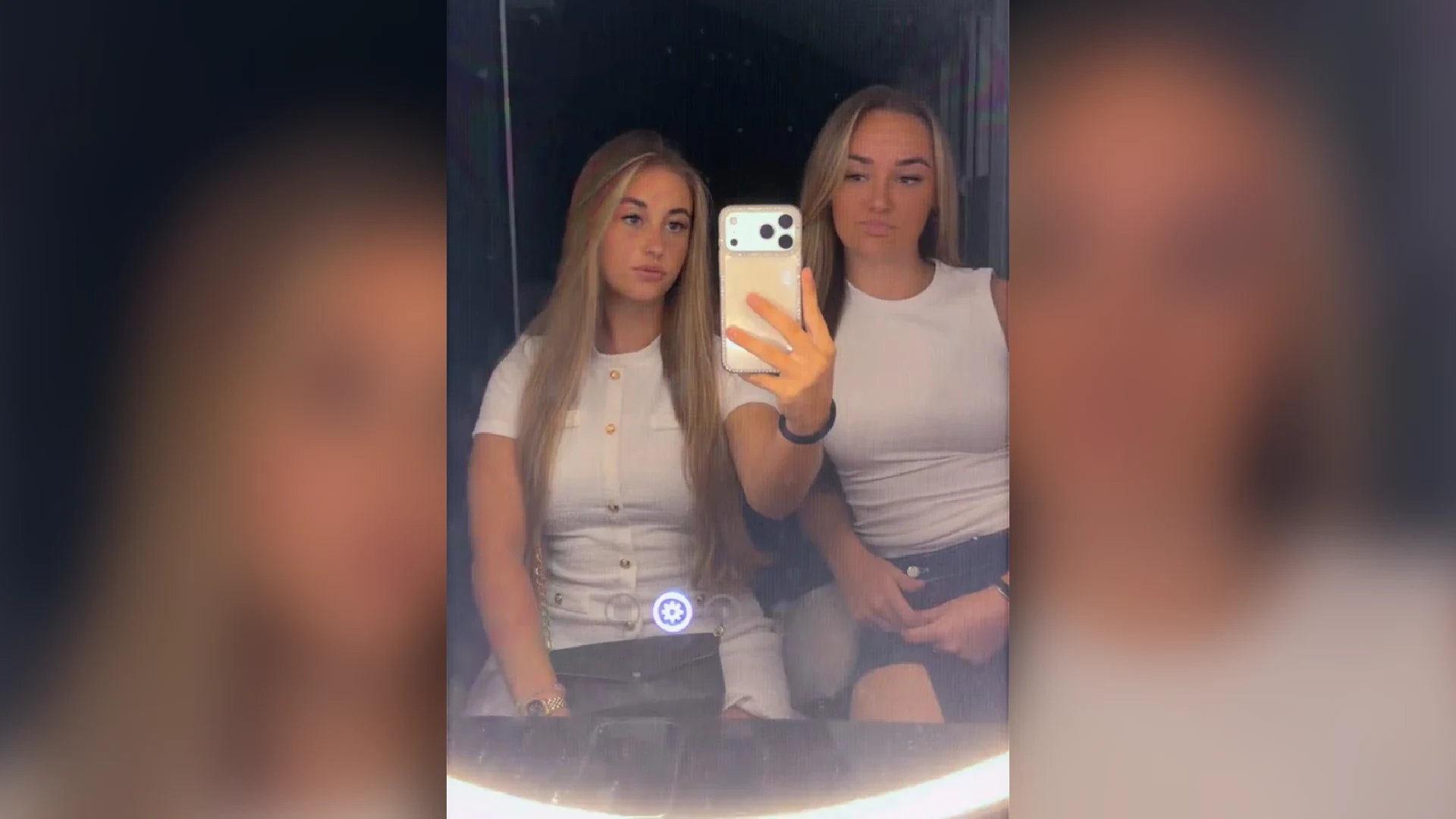Oona Jansen en Joann Walschots in hun laatste TikTok-video Oona Jansen en Joann Walschots in hun laatste TikTok-video