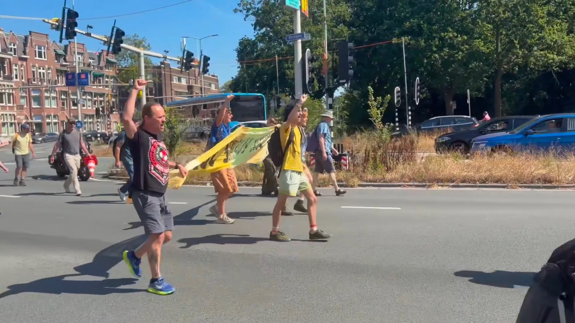 Demonstranten van Extinction Rebellion