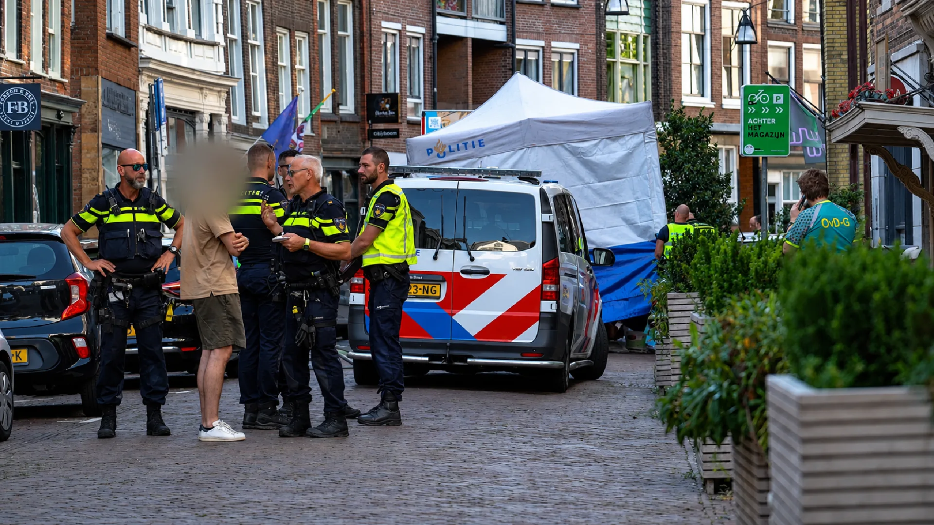 Dodelijk incident in Dordrecht (© MediaTV) Dodelijk incident in Dordrecht (© MediaTV)