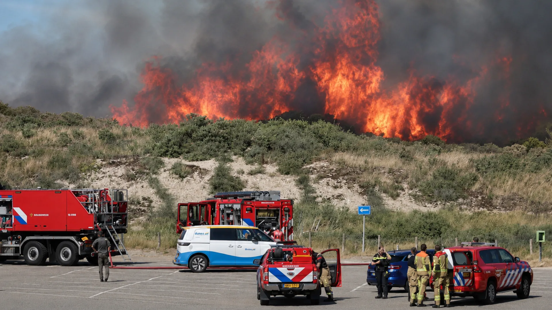 Duinbrand in Wassenaar Duinbrand in Wassenaar